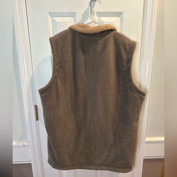 High Country By Bonart Men’s Vest Fleece Sherpa Grayish Brown Large Outdoors - Picture 2 of 10